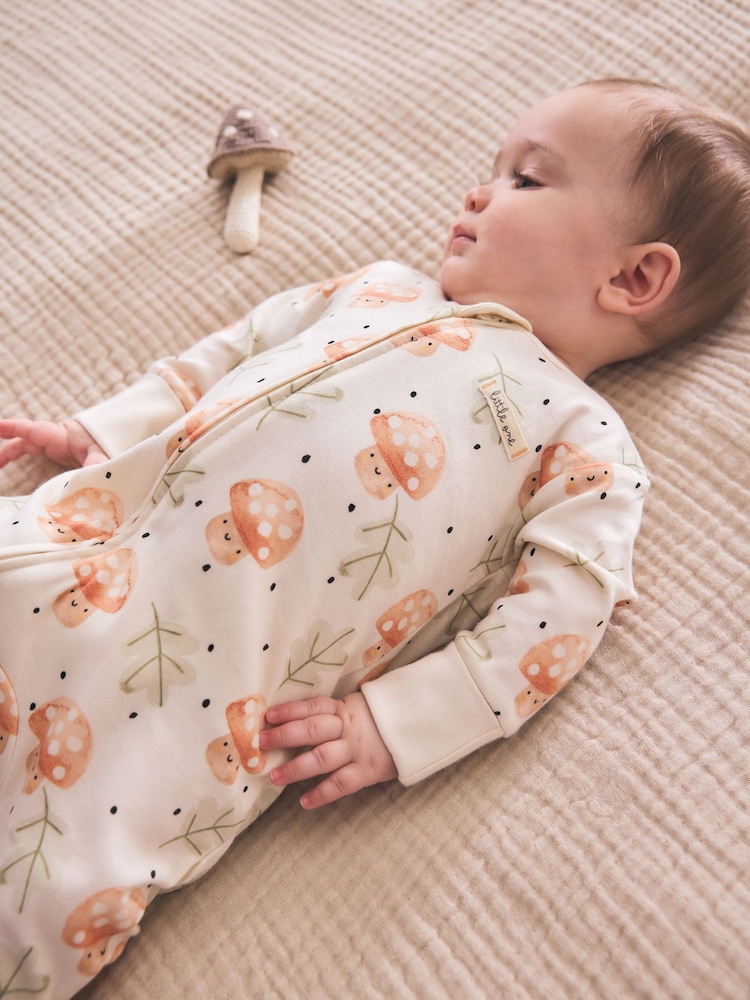 Neutro - 3 Pack Two Way Zip Baby Sleepsuit (0mths-3yrs) - Imagen 4 de 4 Neutro - 3 Pack Two Way Zip Baby Sleepsuit (0mths-3yrs) - Imagen 4 de 4