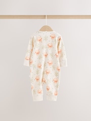 Neutral 3 Pack Two Way Zip Baby Sleepsuit (0mths-3yrs) - Image 8 of 16