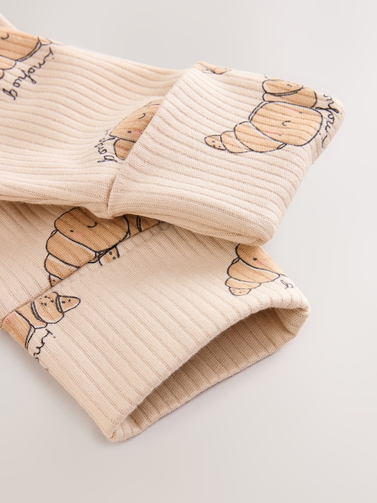 Neutral Brunch Two Way Zip Baby Sleepsuits 4 Pack (0mths-3yrs) - Image 10 of 10