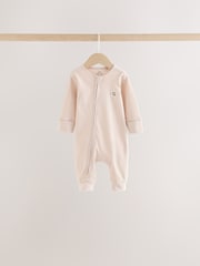 Neutral Brunch Two Way Zip Baby Sleepsuits 4 Pack (0mths-3yrs) - Image 3 of 10