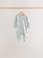 Neutral Brunch Two Way Zip Baby Sleepsuits 4 Pack (0mths-3yrs) - Image 5 of 10
