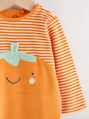Πορτοκαλί κολοκύθα - Halloween Sleepsuit and Hat Set 2 Piece (0mths-2yrs) - Εικόνα 3 του 8