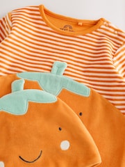 Πορτοκαλί κολοκύθα - Halloween Sleepsuit and Hat Set 2 Piece (0mths-2yrs) - Εικόνα 4 του 8