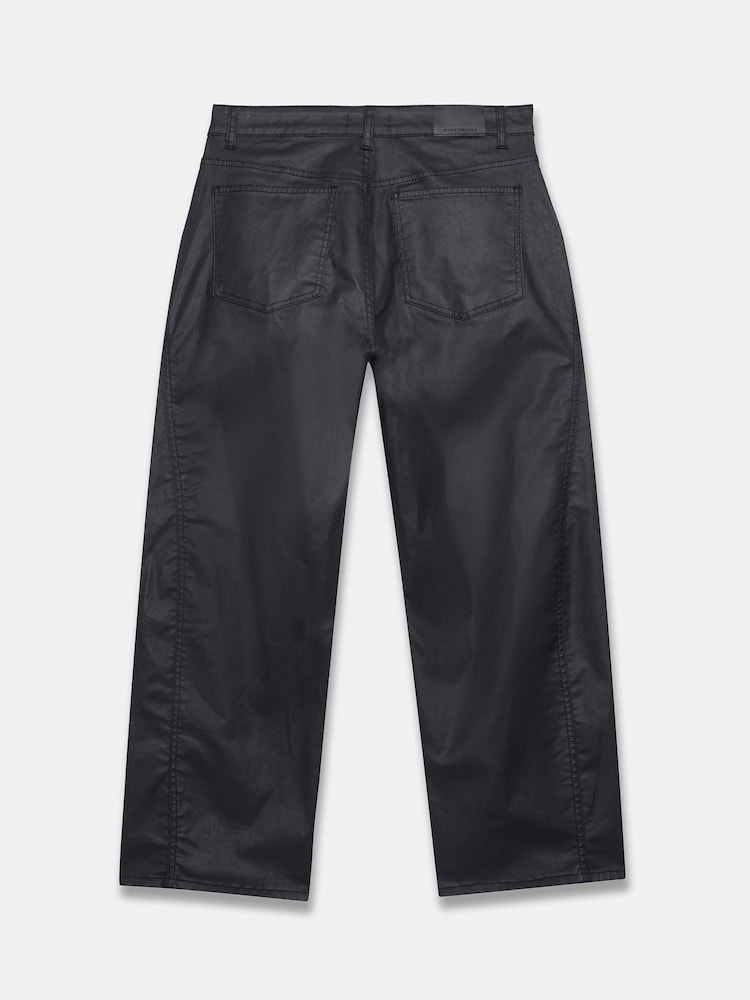 Mint Velvet Black Coated Barrel Leg Jeans - Image 7 of 7 Mint Velvet Black Coated Barrel Leg Jeans - Image 7 of 7