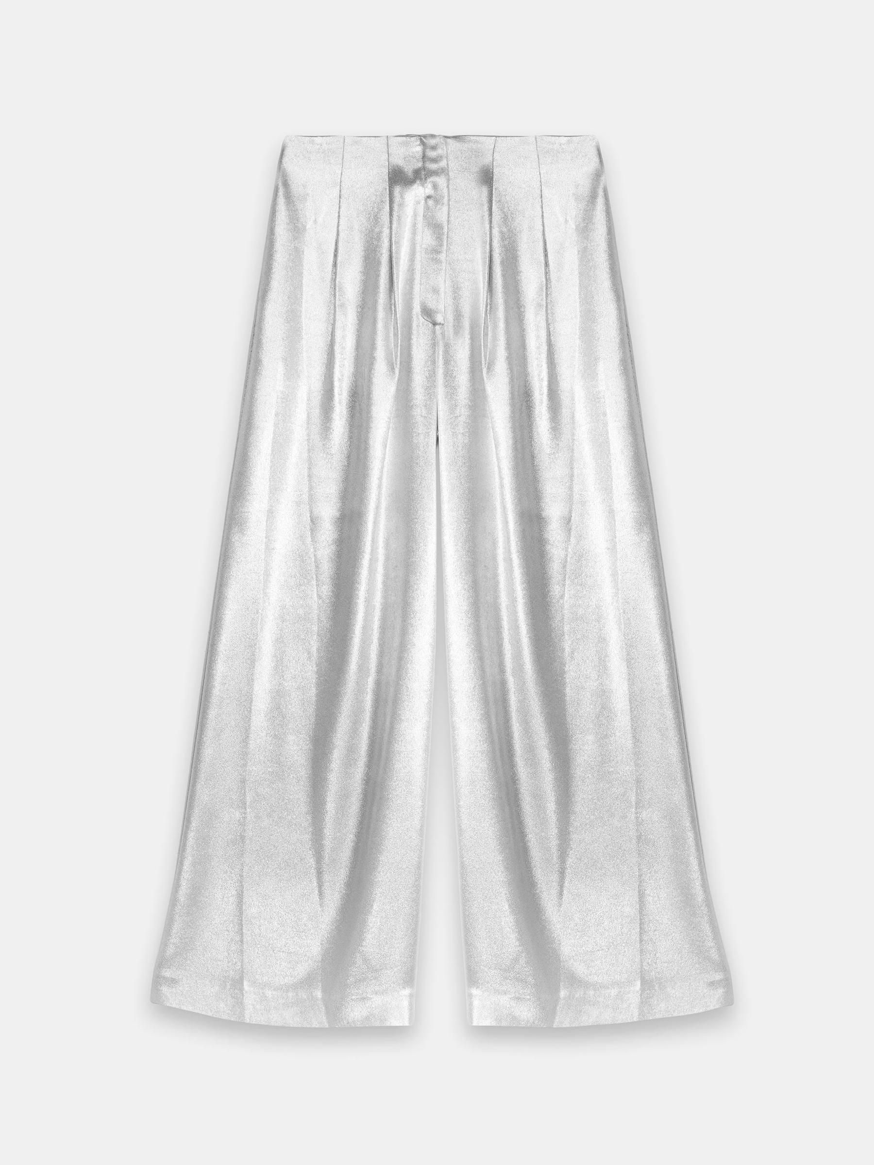 Buy Mint Velvet Gold Metallic Wide Leg Trousers from Next USA
