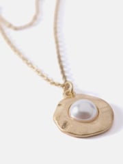 Mint Velvet Gold Plated Layered Pendant Necklace - Image 3 of 3