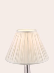 Laura Ashley White Fenn Silk Empire Easyfit Lamp Shade - Image 1 of 8