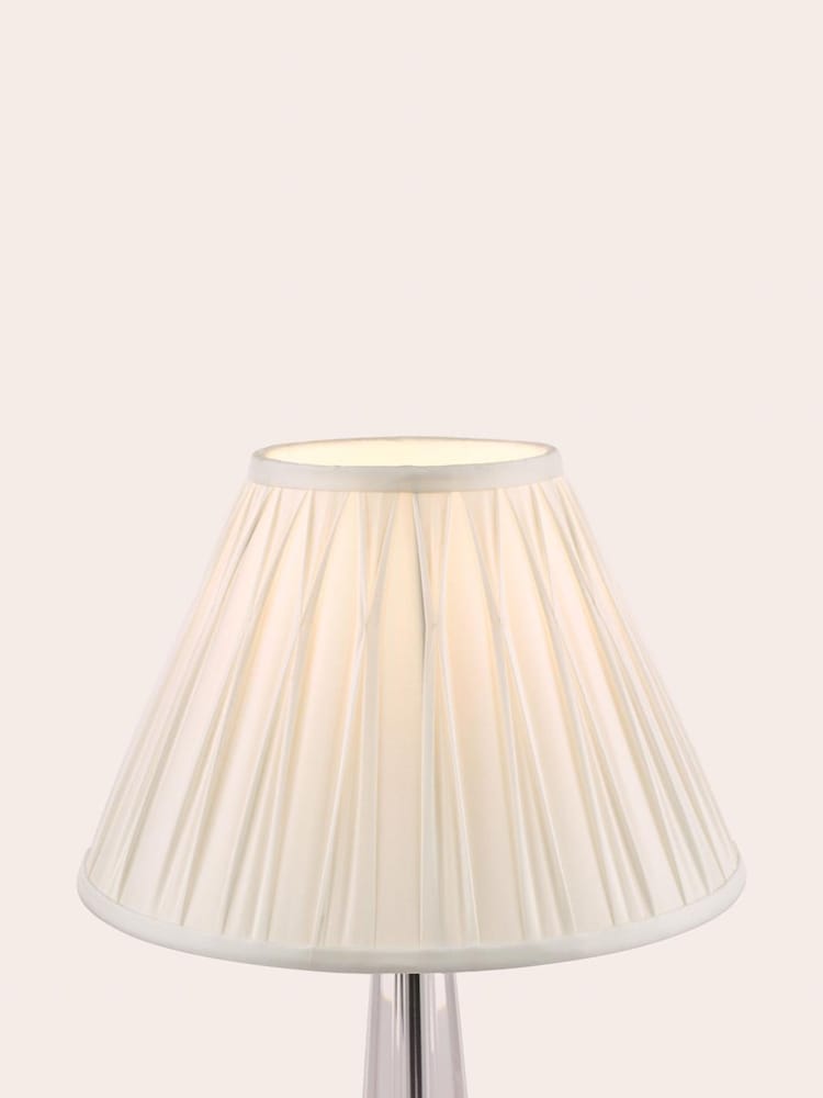 Laura Ashley White Fenn Silk Empire Easyfit Lamp Shade - Image 1 of 8