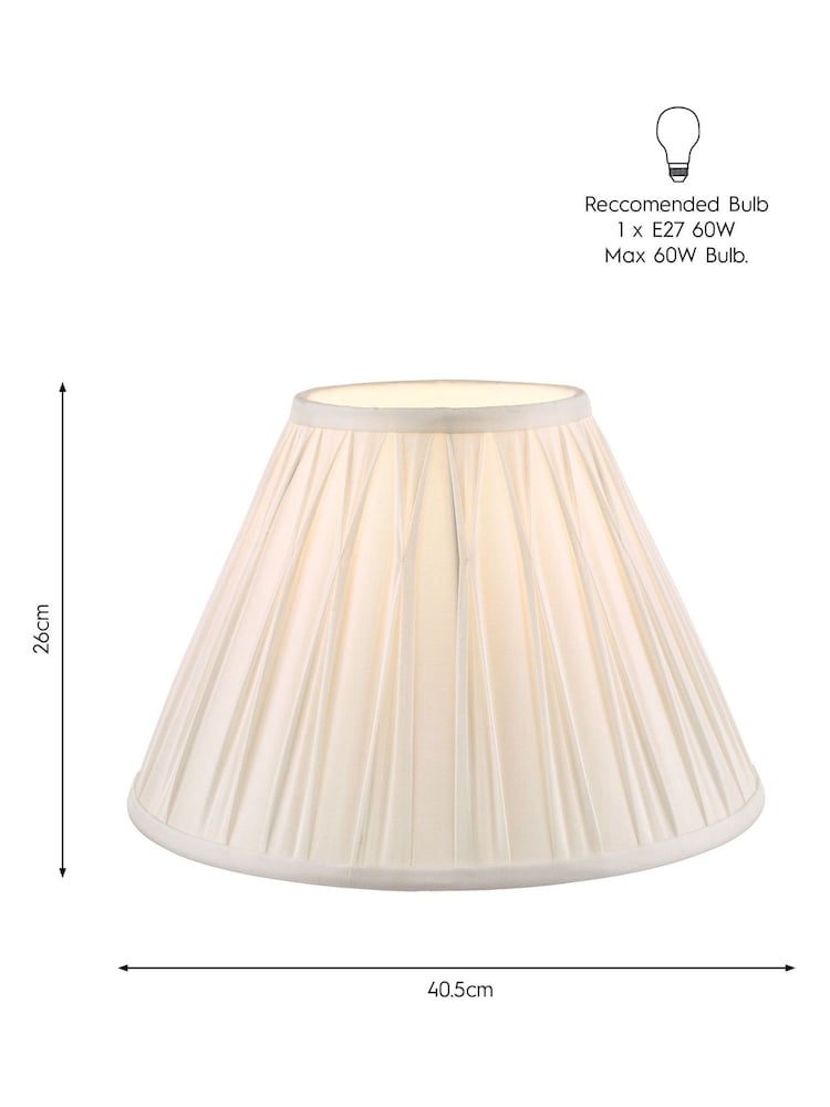 Laura Ashley White Fenn Silk Empire Easyfit Lamp Shade - Image 8 of 8