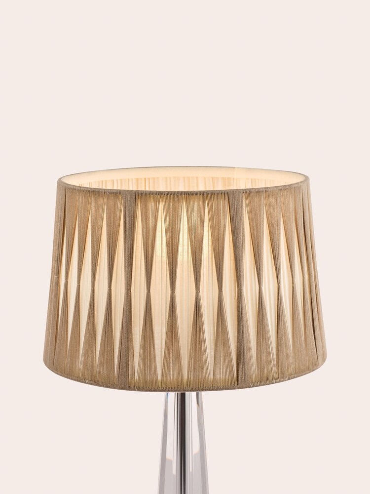 Laura Ashley Natural Gathered Pleat Easyfit Lamp Shade - Image 1 of 5