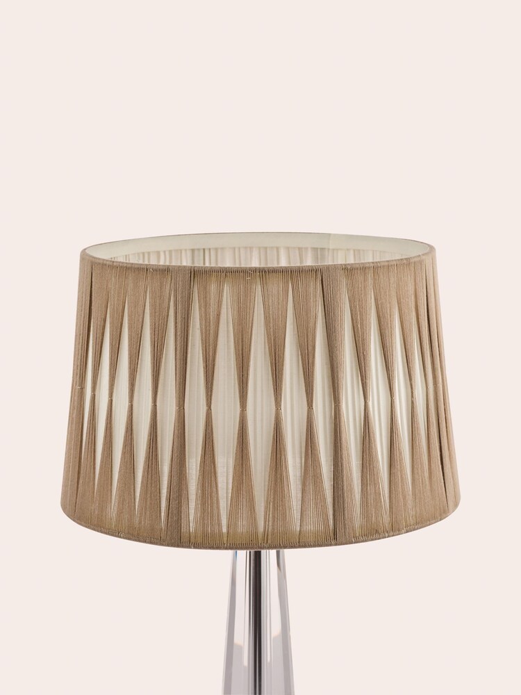 Laura Ashley Natural Gathered Pleat Easyfit Lamp Shade - Image 2 of 5