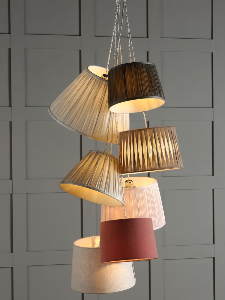 Laura Ashley Natural Gathered Pleat Easyfit Lamp Shade - Image 5 of 5