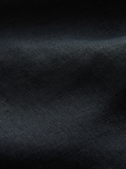 Black N. Premium 100% Linen Knee Shorts - Image 7 of 7