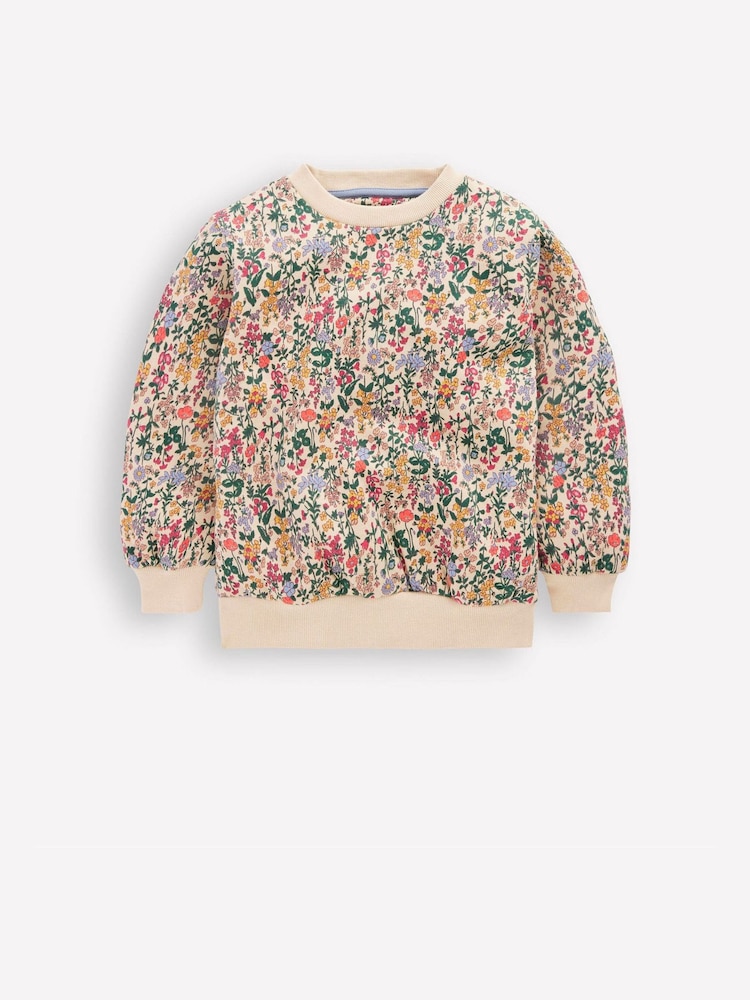 Boden Green Relaxed Printed Sweatshirt - Image 1 of 3 Boden Green Relaxed Printed Sweatshirt - Image 1 of 3