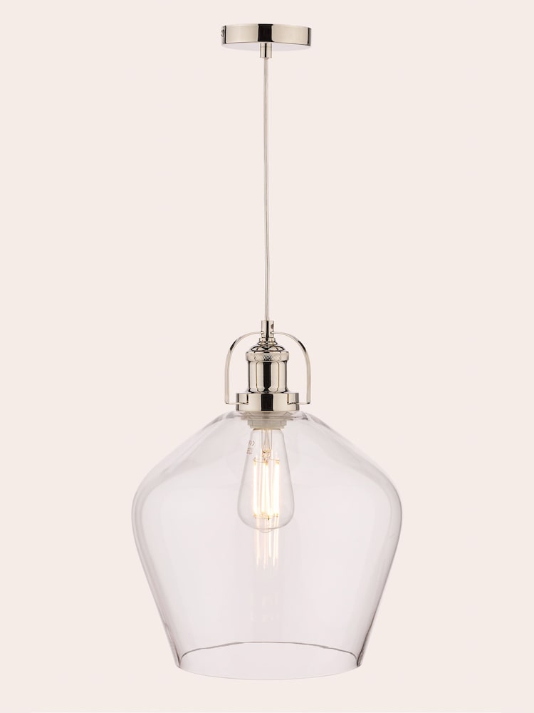 Laura Ashley Clear Rye Pendant Ceiling Light - Image 2 of 5