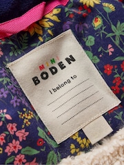 Boden Blue Joni Quilted Parka Coat - Image 4 of 5