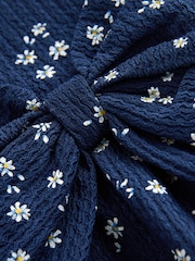 Navy Tiered Summer Dress (3mths-7yrs) - Image 3 of 4