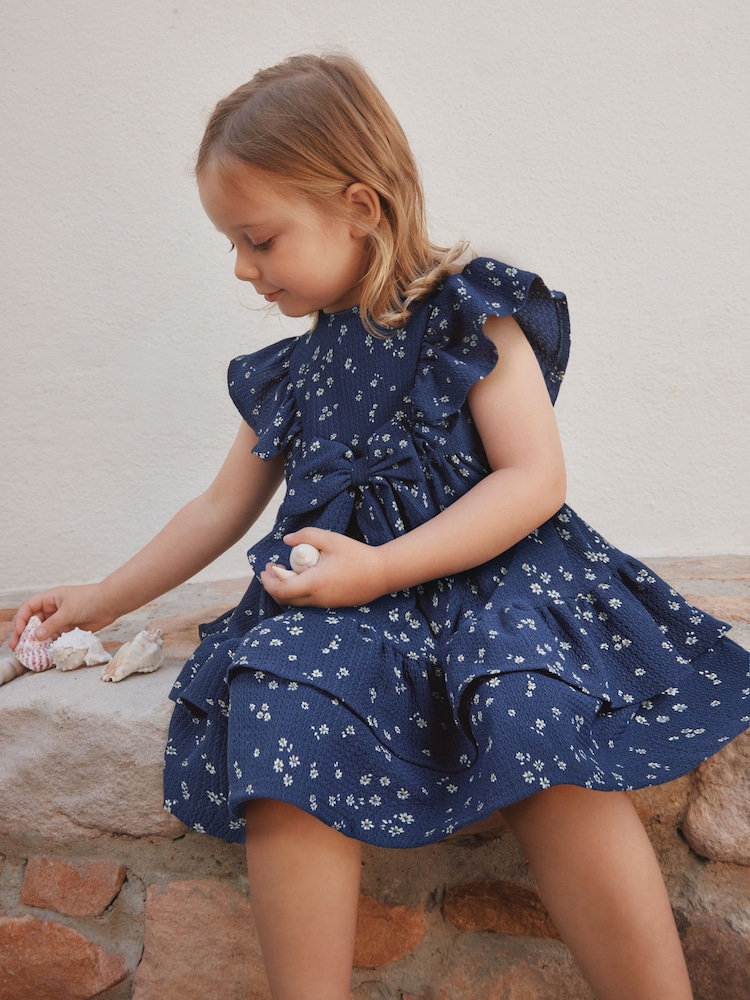 Buy Navy Tiered Summer Dress (3mths-7yrs) from the Next UK online shop