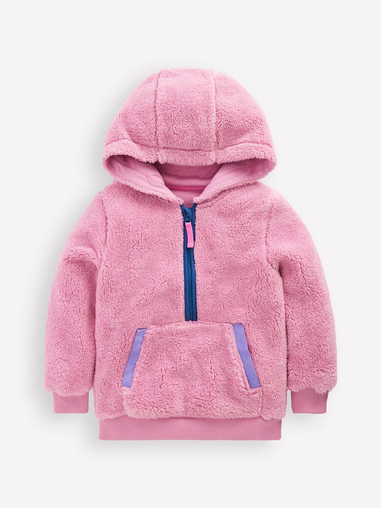 Boden Pink Fleece Hoodie - Image 1 of 3 Boden Pink Fleece Hoodie - Image 1 of 3
