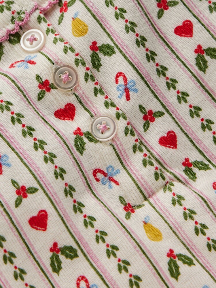 Boden Cream Snug Henley Pyjamas - Image 3 of 3