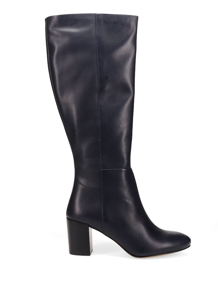Jones Bootmaker Black Regular Fit Neptune Medium Calf Fit Long Leather Boots - Image 1 of 5 Jones Bootmaker Black Regular Fit Neptune Medium Calf Fit Long Leather Boots - Image 1 of 5