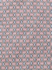 Rose tendre - Reiss Emilio Silk Micro Geometric-Print Tie - Image 5 de 5