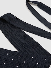 Reiss Navy Punto Spot Tie - Image 5 of 7