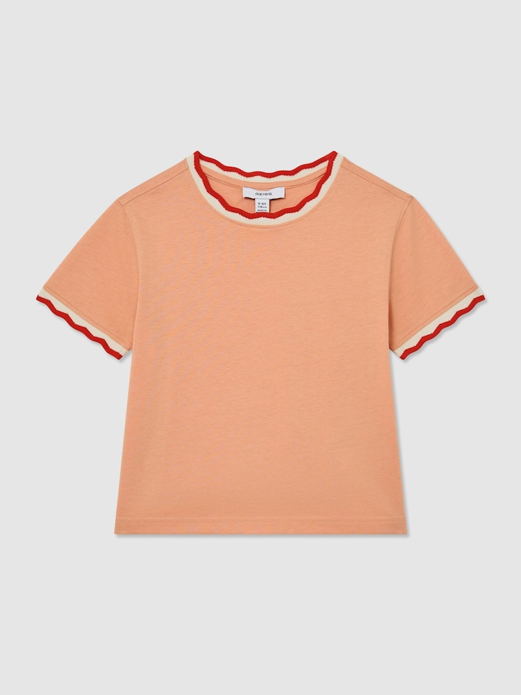 Reiss Apricot Florrie T-Shirt - Image 2 of 3