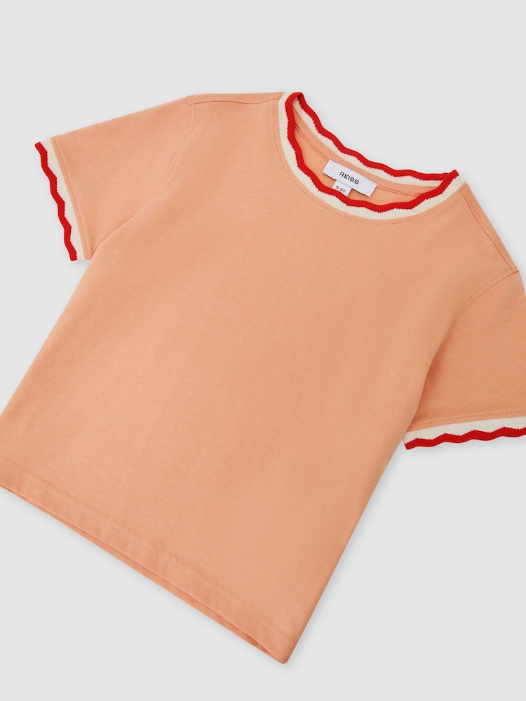 Reiss Apricot Florrie T-Shirt - Image 3 of 3