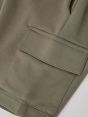 Reiss Sage Oliver 9-13 yrs Interlock-Jersey Cargo Shorts - Image 5 of 5