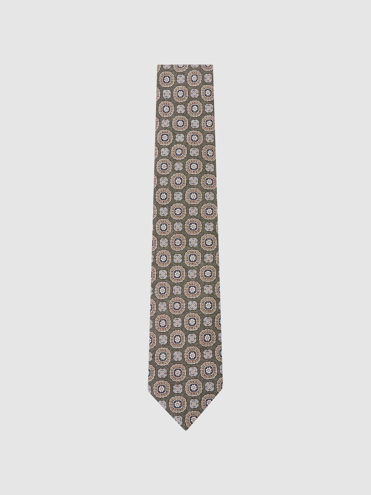 Reiss Light Sage Green Alessio Tie - Image 2 of 5