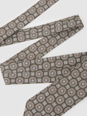 Reiss Light Sage Green Alessio Tie - Image 3 of 5