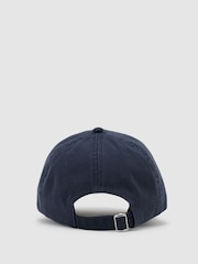 Reiss Navy Luzon Monogram-Embroidered Baseball Hat - Image 4 of 5