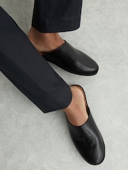 Reiss Black Muler Slipper - Image 3 of 6