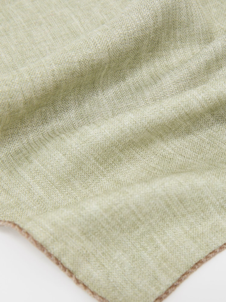 Reiss Light Brown Pier Silk Diamond-Print Pocket Square - Image 4 of 4