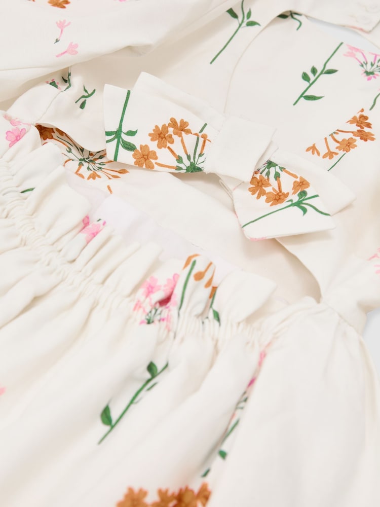 Reiss Mae Floral-Print Tie-Back Midi Dress - Εικόνα 5 από 5