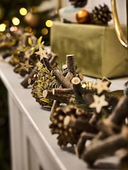 Dibor Metallic Christmas Garland 120cm - Image 2 of 5