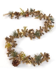 Dibor Metallic Christmas Garland 120cm - Image 5 of 5