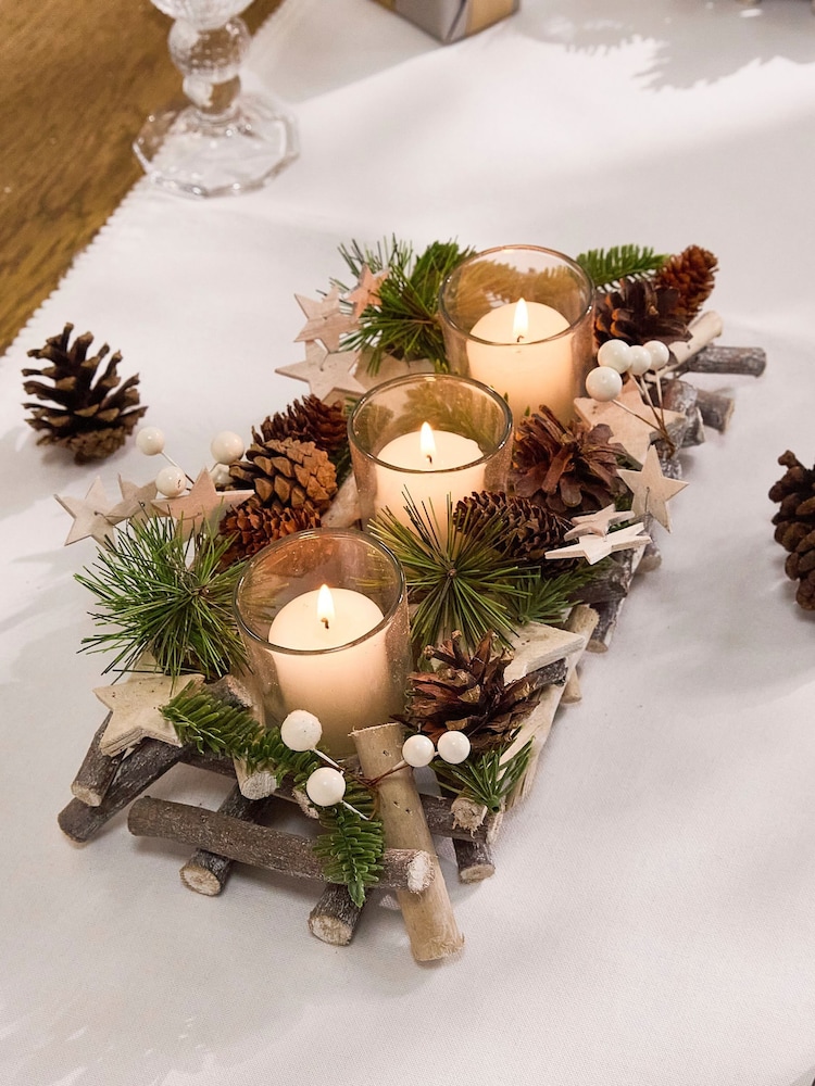 Dibor Nordic Tealight Holder Trio - Image 1 of 4 Dibor Nordic Tealight Holder Trio - Image 1 of 4