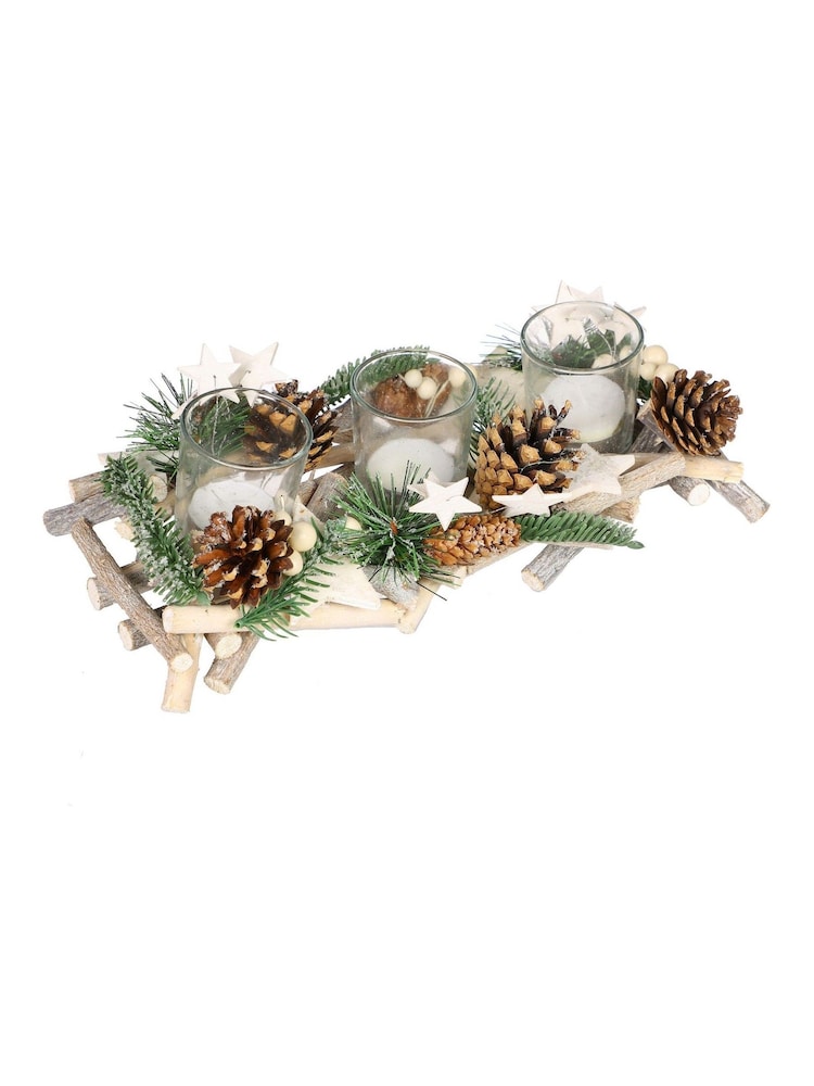 Dibor Nordic Tealight Holder Trio - Image 2 of 4 Dibor Nordic Tealight Holder Trio - Image 2 of 4