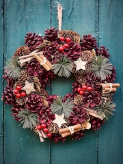 Dibor Cinnamon Stars 30cm Wreath - Image 1 of 5