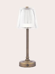 Laura Ashley Matt Antique Brass Callaghan Rechargeable Table Lamp - Image 3 of 6