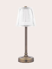 Laura Ashley Matt Antique Brass Callaghan Rechargeable Table Lamp - Image 4 of 6