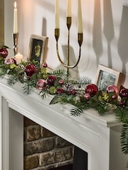 Dibor Red 180cm Waverley Bauble Garland - Image 1 of 5