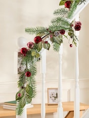 Dibor Red 180cm Waverley Bauble Garland - Image 4 of 5