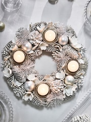 Dibor Frosted 30cm Round Tealight - Image 2 of 5