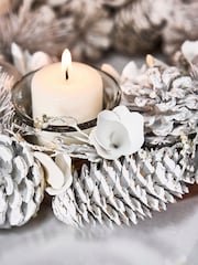 Dibor Frosted 30cm Round Tealight - Image 3 of 5