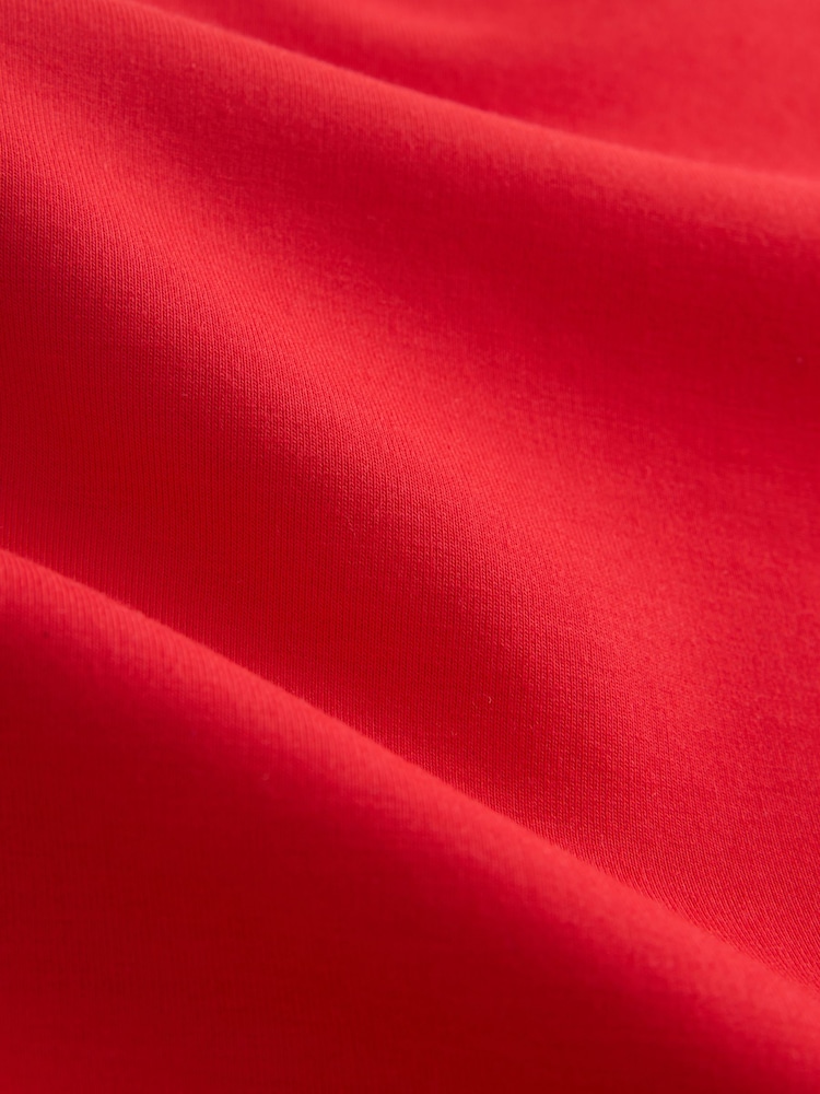 Red Slinky Suba V-Neck Contrast Collar Sweatshirt - Image 9 of 9