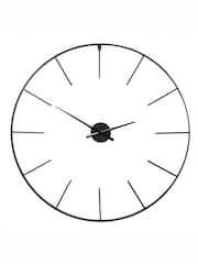 Libra Interiors Black Tiverton Black Skeleton Wall Clock 80cm - Image 2 of 2