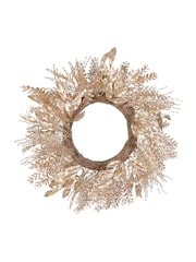 Dibor Champagne Coloured 55cm Laurel Wreath - Image 2 of 5
